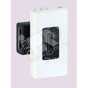 Connect Разъём HDMI 225х45мм (мама-мама) графит - Simon