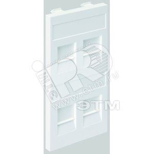 Connect Адаптер на 4 RJ45 CJ545U(FM)/ CJ546U(FM) шторки CIMA-модуль 52x108мм SC белый