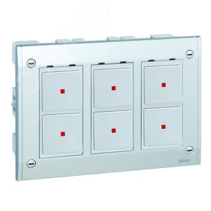 Connect Рамка на 3 S-модуля к монтажной коробке SBM250 Сима Про алюминий