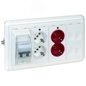 Connect Рамка на 4 S-модуля к монтажным коробкам SM450 SM460 Сима Классик белый