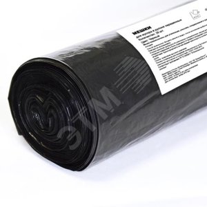 Пакеты для мусора ПВД рулон 120 л черные 30шт Standart /10 рул. (PM1230S) - АДМ