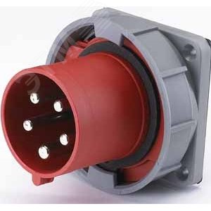Вилка кабельная 63А 3Р+PE+N IР67 380В для скрытой проводки (26067DEK) 2