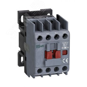 Контактор 18А 24В АС3 АС4 1НЗ КМ-102 - SE (DEKraft)