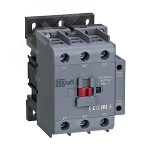 Контактор 95А 220В/230В АС3 АС4 1НО+1НЗ КМ-102 - SE (DEKraft)
