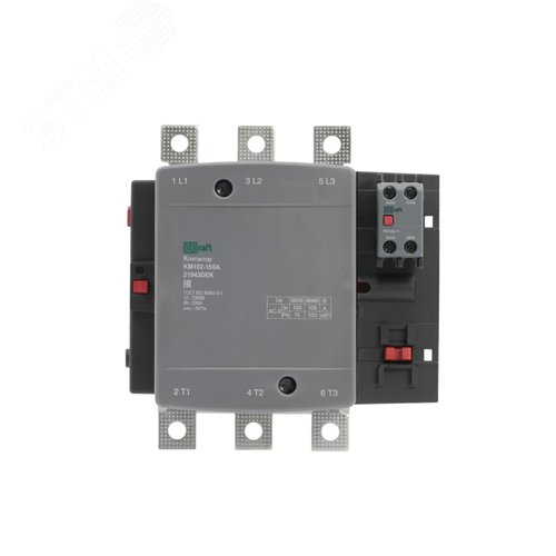 Контактор 150А 220В АС АС3 АС4 1НО+1НЗ КМ-102 - фото 2