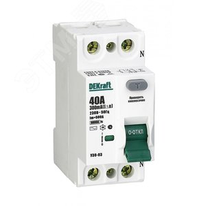 ВДТ 2п 63А 300мА AC УЗО-03 6ка DEKraft - фото 2