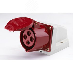 Розетка кабельная стационарная 32А 3Р+РЕ IP44 - DEKraft