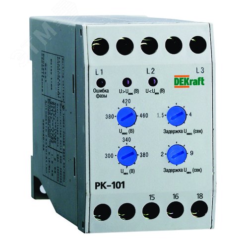 Реле контроля фаз РК-101 380В тип 01 (23300DEK) - Schneider Electric