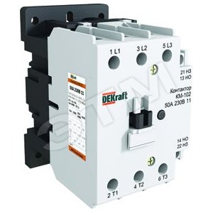 Контактор 65А катушка управления 230В AC 1НО+1НЗ - DEKraft