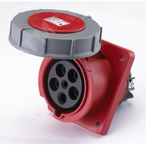 Розетка скрытая 3P+PE 63А 380В IP6 434 (26057DEK) - DEKraft