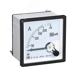 Амперметр аналоговый 600/5А AC 96х96мм КТ 1,5 трансформаторное подключение