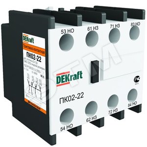 Приставка контактная ПК-02 1НО+1НЗ боковая установка - DEKraft