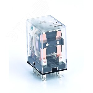 Промежуточное реле 2 конт. с LED инд. 5А 230В AC ПР-102 - SE (DEKraft)