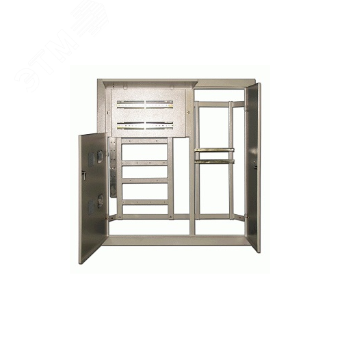 Корпус металический этажный левосторонний на 2 квартиры 1010х950х100 с клеммной группой - DEKraft