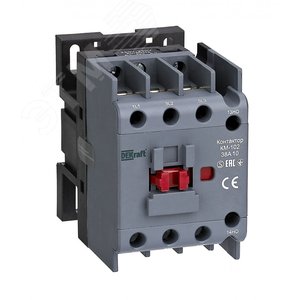 Контактор 38А 230В_АС АС3_ АС4 1НО+1НЗ КМ-102 - SE (DEKraft)