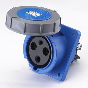 Розетка скрытая 2P+PE 63А 220В IP6 433 (26056DEK) - DEKraft