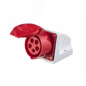 Розетка кабельная стационарная 16А 3Р+РЕ+N IP44 (26030DEK) - DEKraft