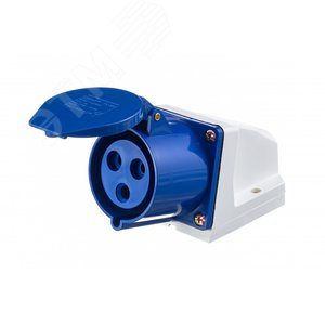 Розетка кабельная стационарная 32А 2Р+РЕ IP44 (26031DEK) - DEKraft