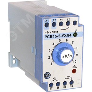 РСВ-15-5 220В 50Гц  0,1-1ч.  на DIN-рейку - ЧЭАЗ г.Чебоксары