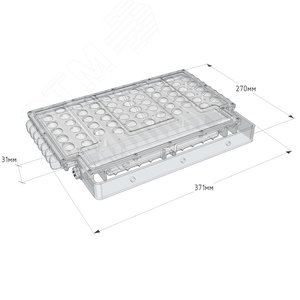 Светильник светодиодный ДО-65Вт, IP65, 5000К, 8700 Лм, луч 6 градусов, 220В, Star 2