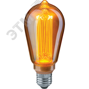 Лампа светодиодная LED 4вт Е27 теплый ST64 ретро PммA