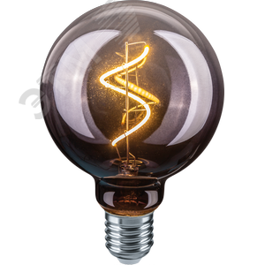 Лампа светодиодная LED 4вт E27 теплый G95 ретро FILAMENT - Navigator Group