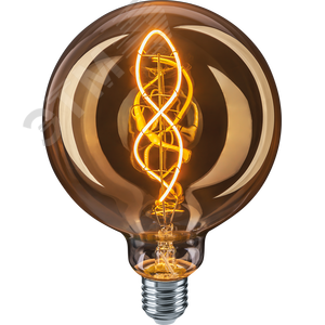 Лампа светодиодная LED 4вт E27 теплый G125 ретро FILAMENT - Navigator Group