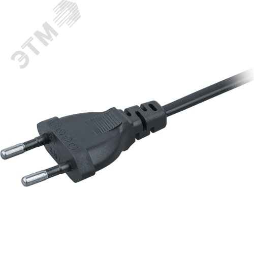Шнур NPS-FS01-170-2x0.5-BL 1.7м с выключателем черный - фото 3