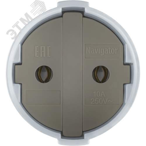 Розетка Navigator 61 716 NCA-SK01-10A-X-WH переносная б/з белая - фото 2