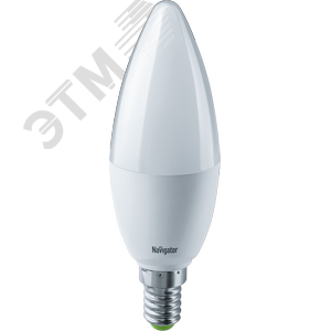 Лампа светодиодная LED 8.5вт Е14 белый матовая свеча (61325 NLL-C37) - Navigator Group