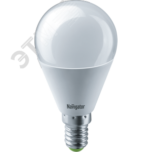 Лампа светодиодная LED 8.5вт Е14 теплый шар (61333 NLL-G45) - Navigator Group