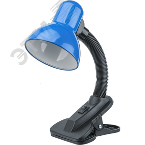 Светильник настольный NDF-C011-60W-B-E27 на прищепке синий