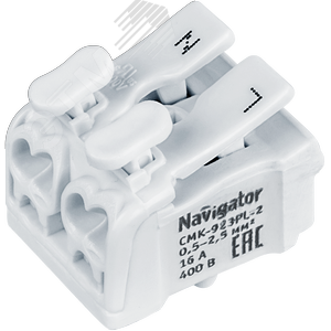 Клеммы монтаж. NTC-CMK-923PL-2-50 (50 шт/уп) Navig - Navigator Group