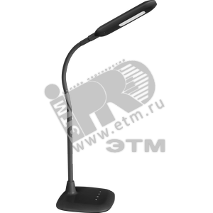 Светильник настольный светодиодный NDF-D010-10W-MK-BL-LED на основании с диммером черный (71569 NDF-D010) - Navigator Group