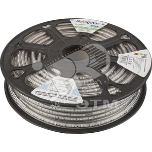 Лента светодиодная LEDx60/м 1м 4.8Вт/м 220В IP67 дневной (71770 NLS-3528) - Navigator Group