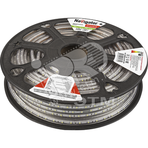Лента светодиодная LEDx60/м 1м 4.8Вт/м 220В IP67 красный (71774 NLS-3528) - Navigator Group