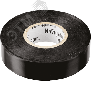 Изолента ПВХ черный 15мм 20м - Navigator Group