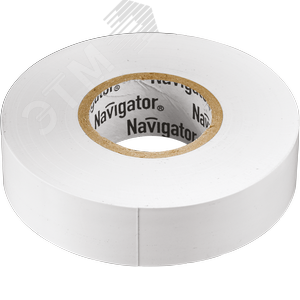 Изолента ПВХ бел 19мм 20м Navigator NIT-A19-20/WH - Navigator Group