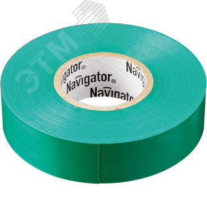 Изолента ПВХ зеленая 19мм 20м Navigator NIT-A19-20/G - Navigator Group