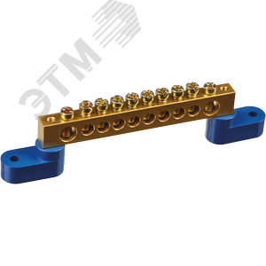 Шина нулевая на двух угловых изоляторах NBB-M812-10C2/B - Navigator Group