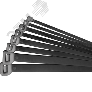Хомут 200х3.6мм черный нейлон (100шт)