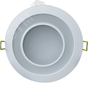 Светильник светодиодный ДВО-9вт 4000K 750Лм со светодиодной зеленой подсветкой 3вт