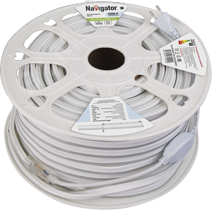 Лента светодиодная 9Вт/м 220В 6000К IP67 92LED/м NLS-2835 20м - Navigator Group