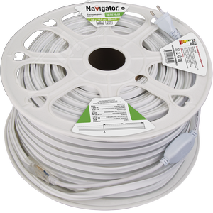 Лента светодиодная 9Вт/м 220В зеленый IP67 92LED/м NLS-2835-NEONLED 20м - Navigator Group