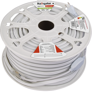 Лента светодиодная 9Вт/м 220В красный IP67 92LED/м NLS-2835-NEONLED 20м - Navigator Group