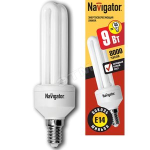 Лампа КЛЛ 9/840 Е14 D38x129 2U Navigator (94003 NCL-2U) - Navigator Group