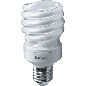 Лампа энергосберегающая КЛЛ 25/827 E27 D55x114 спираль (94052 NCL-SF10) - Navigator Group