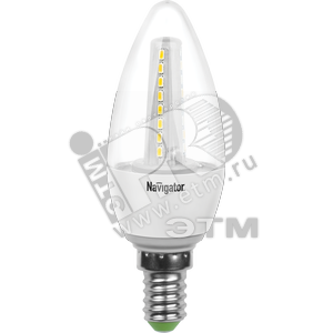 Лампа светодиодная LED 3.5вт E14 теплый (свеча) (94142 NLL-C35) - Navigator Group