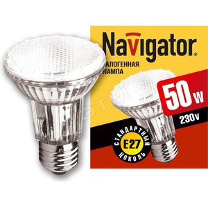 Лампа галогенная КГВ 50вт 220в E27 64мм (94228 NH-PAR20) - Navigator Group