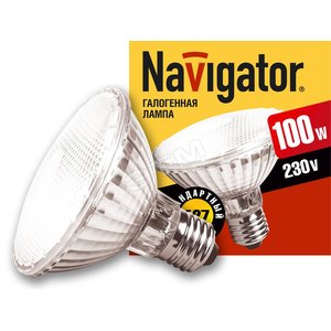 Лампа галогенная КГВ 100вт 220в E27 95мм (94230 NH-PAR30) - Navigator Group
